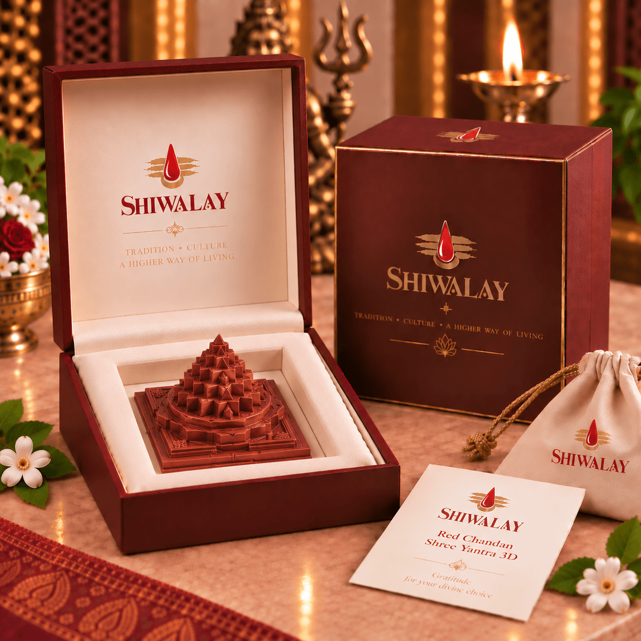Red Chandan Shree Yantra